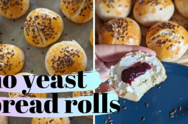 Quick Bread Rolls Without Yeast - We made it with my son