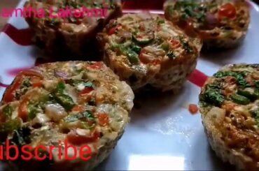 Easy snack vegetable omelette muffine recipe/egg muffins/easy healthy breakfast recipe for kids