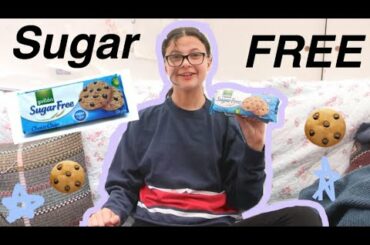 Trying SUGAR FREE cookies! /lazy healthy snacks for £1