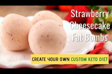 [Keto Strawberry Cheesecake Fat Bombs] – Keto Diet Weight Loss Recipes.