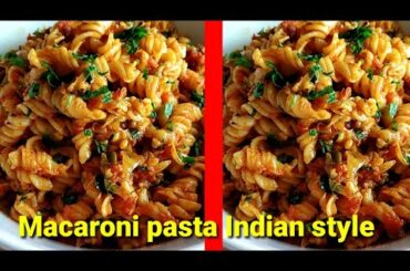 Indian Style Macaroni Pasta Recipe||Masala Veggie Pasta||Kids lunchbox recipe||Restaurant style