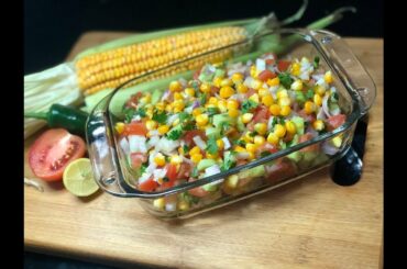 Corn Salad - Corn Salad Recipe - Healthy salad - Kitchen With Tehmina