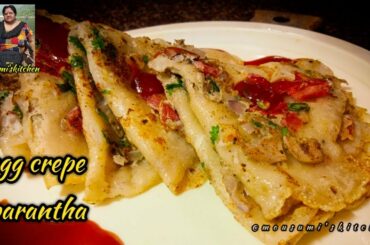 Egg crepe parantha easy breakfast recipe  testy and healthy breakfast recipe
