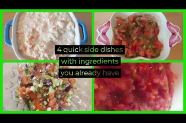 FOUR CHUTNEY AND SALAD RECIPES WITH INGREDIENTS YOU ALREADY HAVE.