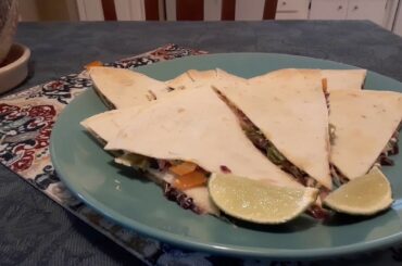 Healthier low-calorie quesadillas