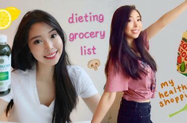 diet friendly 🍋🥛 healthy low budget grocery haul and recipes