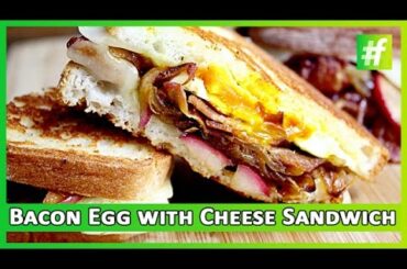 Baked Eggs with Cheese Sandwich and Bacon by Sneha Dutta | #fame Food | Healthy Food Recipe