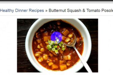 Healthy Dinner Recipes » Butternut Squash & Tomato Posole - Recipep