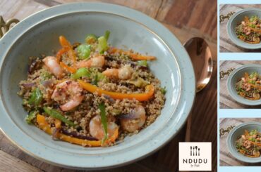 OMG!! THE AMAZING MILLET & PRAWN  STIR FRY RECIPE // A HEALTHIER RECIPE