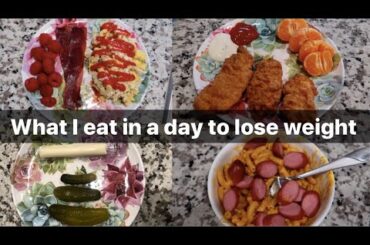 What I eat in a day to lose weight