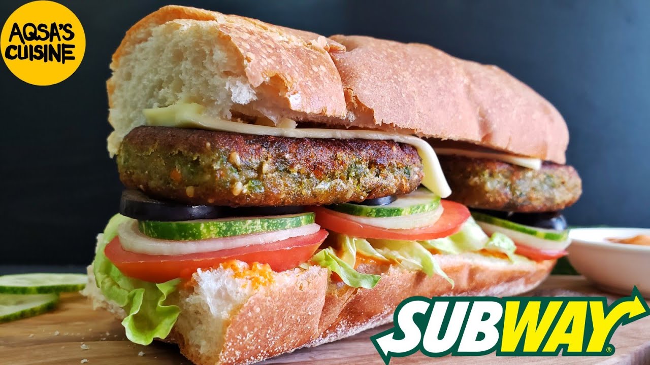 SUBWAY VEGGIE SANDWICH RECIPE || by Aqsa's Cuisine SUBWAY VEGGIE SANDWICH RECIPE || by Aqsa's Cuisine