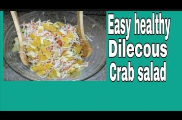 Crab salad recipe easy healthy & delicious