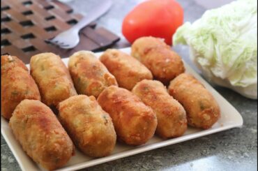 chicken croquettes Recipe | How to make Chicken Croquettes | chicken snacks recipe |Chicken recipe
