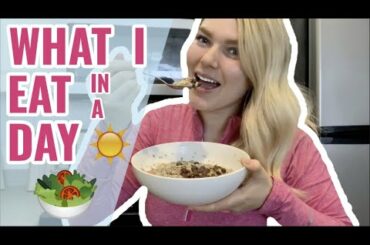 WHAT I EAT IN A DAY // 5 HEALTHY MEAL IDEAS // EASY RECIPES / GLUTEN FREE, DAIRY FREE, VEGAN (kinda)