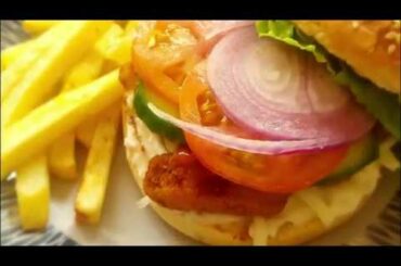 Chicken Burger | Burger Recipe In Tamil | Cook at HOME | Recipe for KIDS