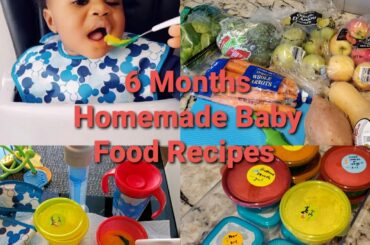 Healthy Homemade Baby Food Puree Recipes For My 6 Months Old Baby + Baby Food Storage