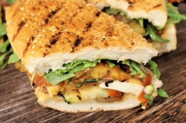 Mediterranean Grilled Veggie and Cheese Sandwich  Episode 106