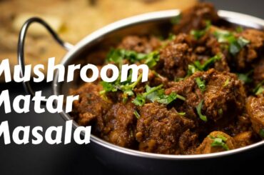 Mushroom Matar Masala | Mushroom peas | Vegeterian food | Indian food | Healthy food | indické jidlo