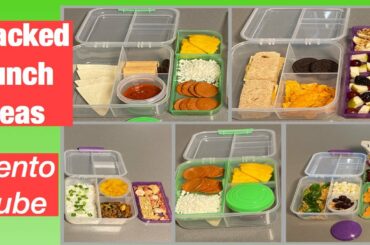 Five days packed lunch ideas | vegan | bentocube