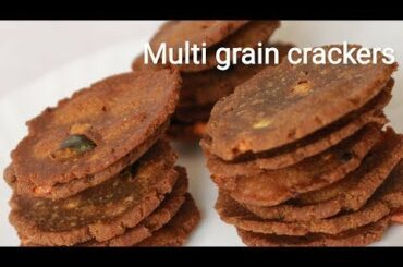 Multi grain crackers - Health drink mix powder thattai - Thattai murukku recipe - Snacks recipes
