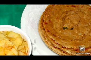Healthy Ginger Garlic Paratha/how to cook garlic paratha