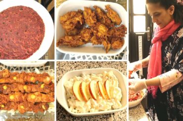 Most satisfying Lunch Preparation | Cabbage k Pakoray | Beetroot Paratha and so much more!