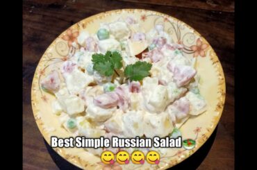 Russian Salad | Healthy & Simple Russian Salad | Recipe By Ariya Kitchen