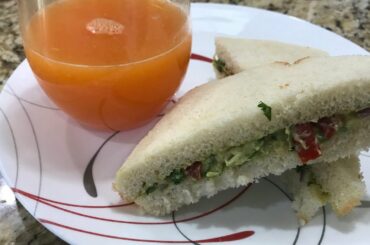 Avacado Sandwich-Simple Recipe- Healthy Breakfast