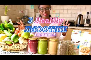3 Healthy Detox Smoothies | Easy Breakfast Smoothies | Smoothie Recipes