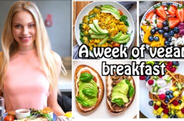 A WEEK OF HEALTHY VEGAN BREAKFASTS/HIGH PROTEIN MEAL PREP OPTIONS/7 EASY AND DELICIOUS RECIPES