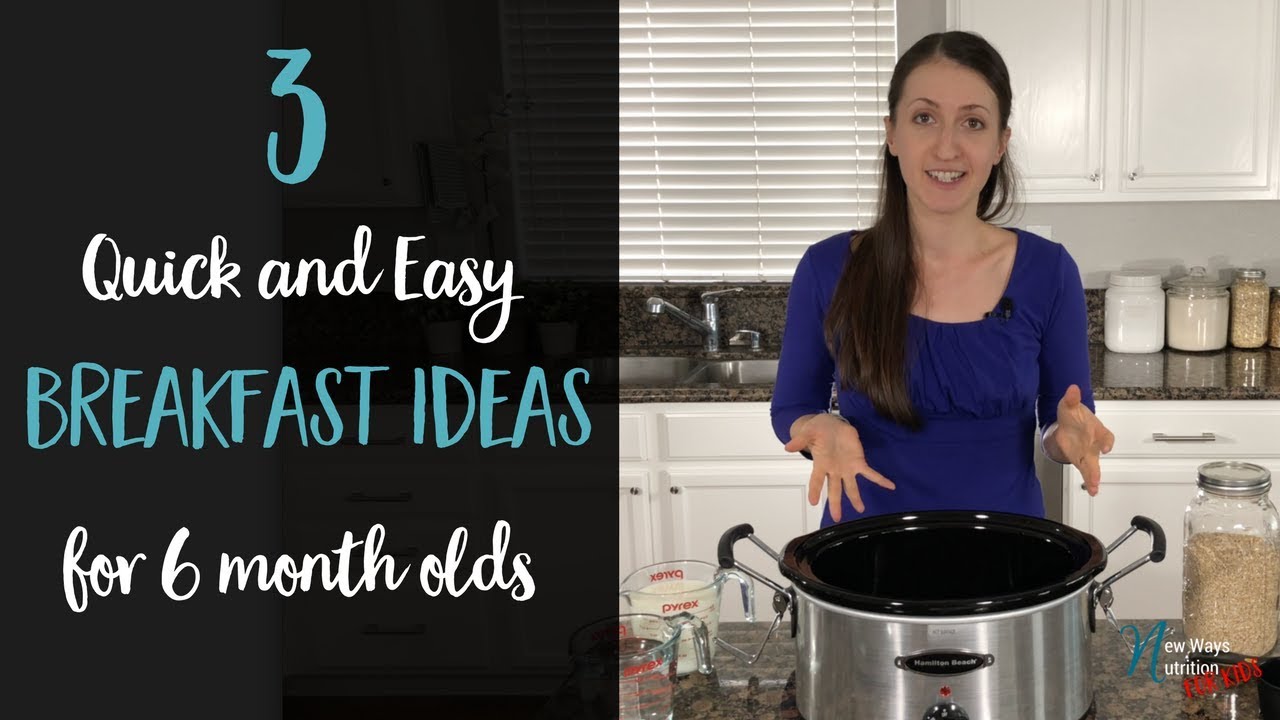 3 Quick and Easy Breakfast Ideas for 6 Month Old Baby | Healthy Baby Food Recipes 3 Quick and Easy Breakfast Ideas for 6 Month Old Baby | Healthy Baby Food Recipes