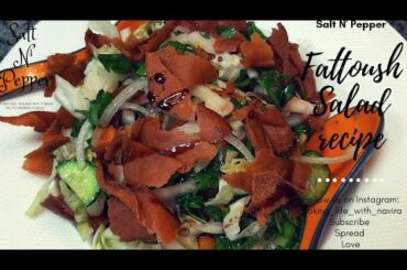 Fattoush salad recipe(healthy salad)/how to make fattoush salad/labanese salad fattoush recipe