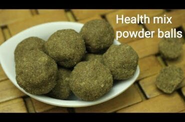 Health mix powder balls - Snacks for babies - Baby food recipe - 1+ year baby food