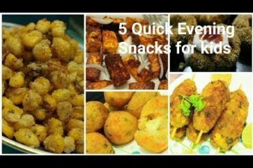 Starters - Snacks recipe - 5 Easy to do evening snacks for kids - Quick snacks recipe - Snacks ideas