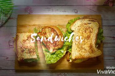 Whole Meal Bread Sandwich Recipe | Sandwich Whole Meal Bread simple & mudah | Dango Kitchen
