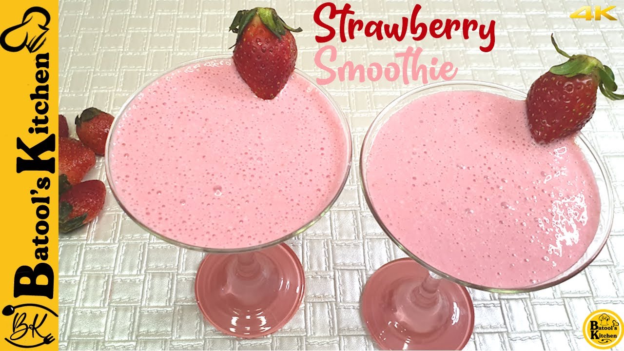 Easiest Strawberry Smoothie – How To Make Strawberry Smoothie For Weight Loss – Healthy Recipe Easiest Strawberry Smoothie - How To Make Strawberry Smoothie For Weight Loss - Healthy Recipe