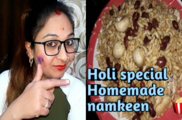 Homemade snacks healthy & tasty namkeen🥜🍿Holi special recipe #