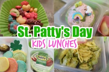 St. Patrick's Day Themed Lunches For 5 Kids! Christy Gior + Bella Boo Lunches Collab