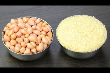 Sweet Recipes | Healthy Sweet Recipe with 1 Cup Peanut and 1 Cup Rice | Quick Sweet Recipes