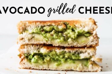 Avocado Garlic Grilled Cheese Sandwich Recipe | Easy Lunch Idea