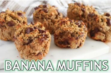 HEALTHY BANANA MUFFINS: paleo recipe