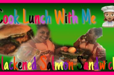 BLACKENED SALMON SANDWICH