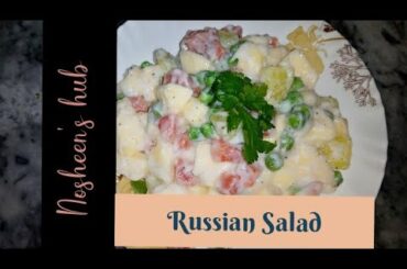 Easy 5 minutes Russian Salad Recipe by nosheen's hub