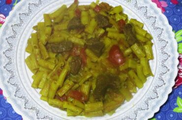 Veal Pepper Pasta / Beef Pepper Pasta / Meat Pepper Pasta - Kitchen Episode Recipe : 377