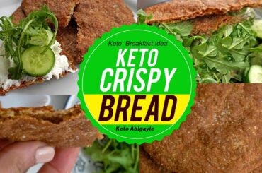 Keto Crispy Bread without almond flour | Keto breakfast idea | Abigayle Keto diet