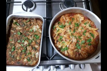 2 vegan healthy recipes for cauliflower for weight lose طريقتين للقرنبيط نباتي صيامي بطريقة صحية