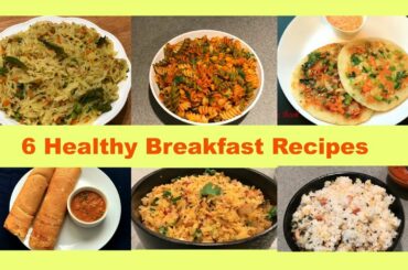 6 Instant Breakfast Recipes | Quick Indian Breakfast Recipes | Instant Breakfast Ideas | Recipe Book