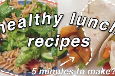 Healthy Lunch Ideas for School or Uni! | quick and easy | balanced meals