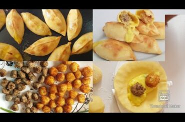 Beef potato cheese baked samosa unique and healthy with out oil