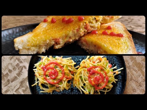 Easy Veg Kids Tiffin Recipes | Noodle Nests | Mayonnaise Sandwich Easy Veg Kids Tiffin Recipes | Noodle Nests | Mayonnaise Sandwich